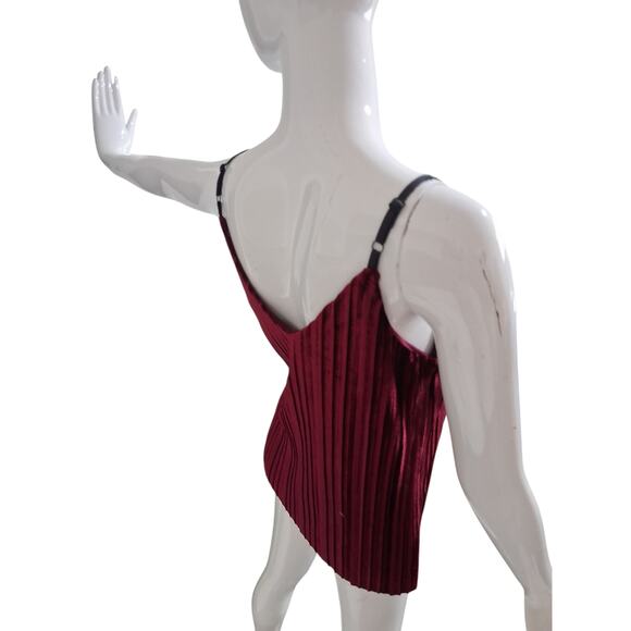 Tart Crushed Velvet V-Neck Women's size XS Witchy Whimsigoth Vampire Fairy Tank - Picture 3 of 12